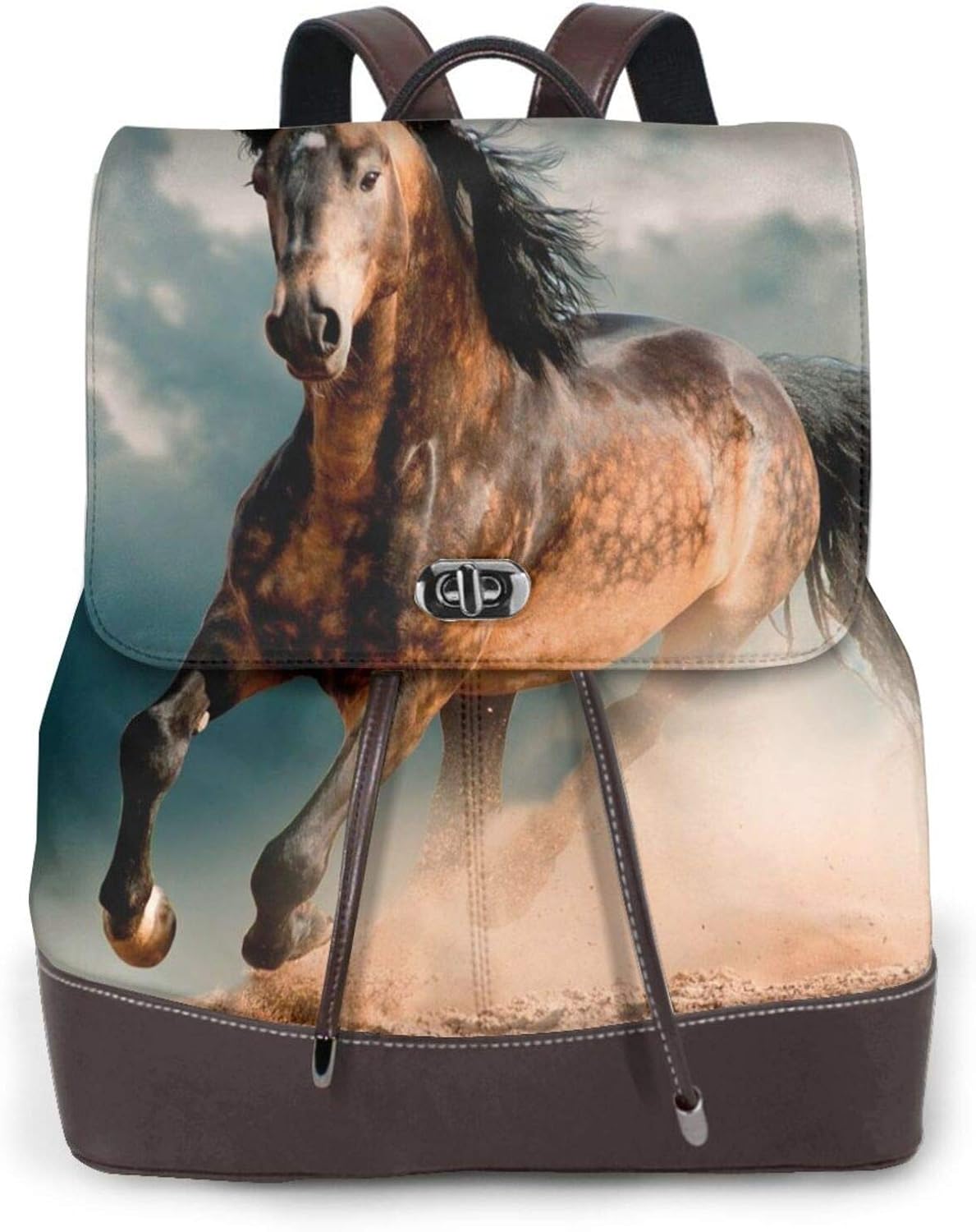 Women's Casual Leather Backpack Durable School Backpack, Beautiful