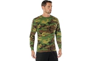 Rothco Mens Long Sleeve Color Camo T-Shirt