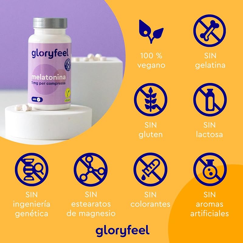 Melatonina 400 Tabletas (+1 año), Altas dosis, Para dormir bien