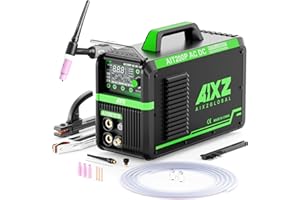 AIXZGLOBAL 200 Amps TIG Welder, AC DC/Stick with Pulse TIG 5 IN 1 Aluminum Welding Machine 110V/220V Dual Voltage TIG Welding IGBT Digital Inverter with LED Display Portable Welder Machine