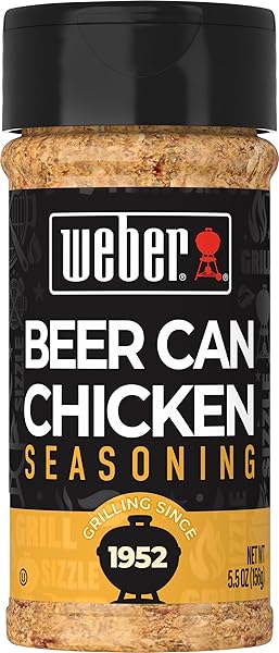 WEBER BEER CAN CHICKEN SEASONING, 5.5 OZ