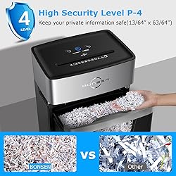 BONSEN 16-Sheet Cross Cut Paper Shredder and 50
