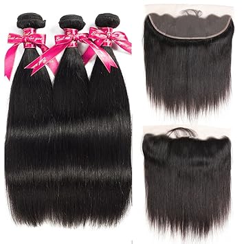 Amazon Com Beauty Princess Hair Brazilian Straight Hair Lace