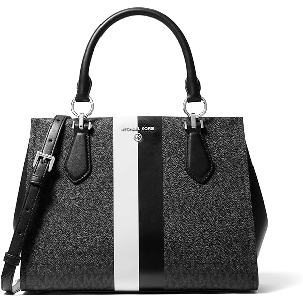 Amazon.com: Michael Kors Kimberly Small Satchel Bag Leather Pearl