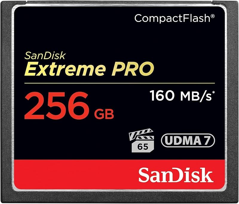 SanDisk 256GB Extreme PRO CompactFlash Card UDMA 7 VPG-65 150 MB/s