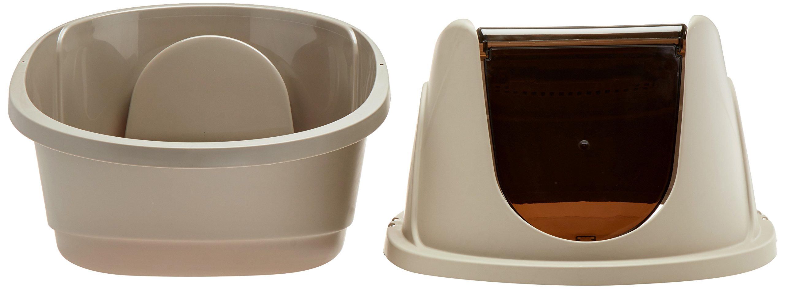 AmazonBasics Hooded Cat Litter Box, Standard eBay