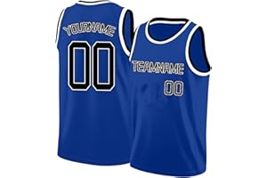 Custom Basketball Jersey - Printed or Embroidered Team Name, Number & Logo, Athletic Shirt for Men, Boys & Youth