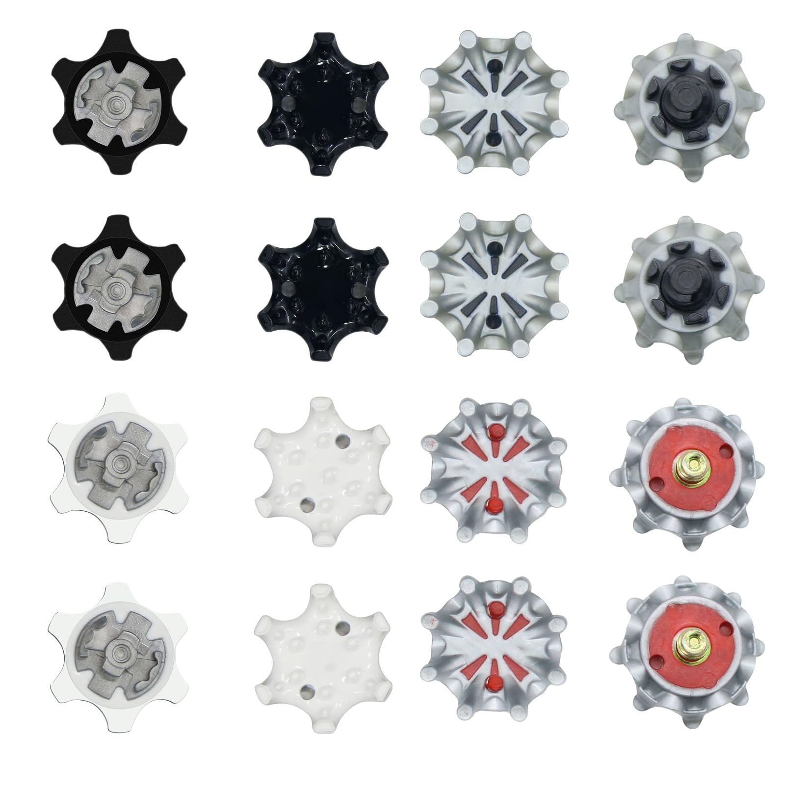 Acpetdr 16Pcs Golf Shoe Studs Golf Shoe Spikes Replacement Golf Spikes for Traction to Golf Shoes Provides The Golfer with Traction Stability and Comfort