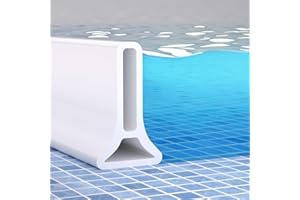 Frantie 67 Inch Shower Threshold Water Dam, Shower Barrier Water Stopper for Floor, Shower Water Guard Retention System To Keep Water In shower Threshold Wet and Dry Separation for Kitchen Bathroom
