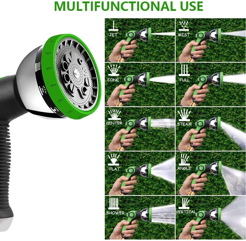 Give Me 150FT Garden Hose, Expandable Garden Hose 150FT Hose with 10 Function Spray Nozzle - Durable No-Kink & Lightweight Flexible Water Hose with 3/4" Solid Brass Fittings & Extra Strength Fabric : Garden & Outdoor