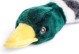 Petface Luxury Multi Squeak Duck Plush Dog Toy view 2