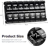 Yaklim XL 14 Day 7 Day Pill Box Two Compartments Morning Evening view 4