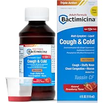 Amazon.com: Bacmicroina 兒童咳嗽和感冒液- 兒童咳嗽藥- 6 歲及以上 ...