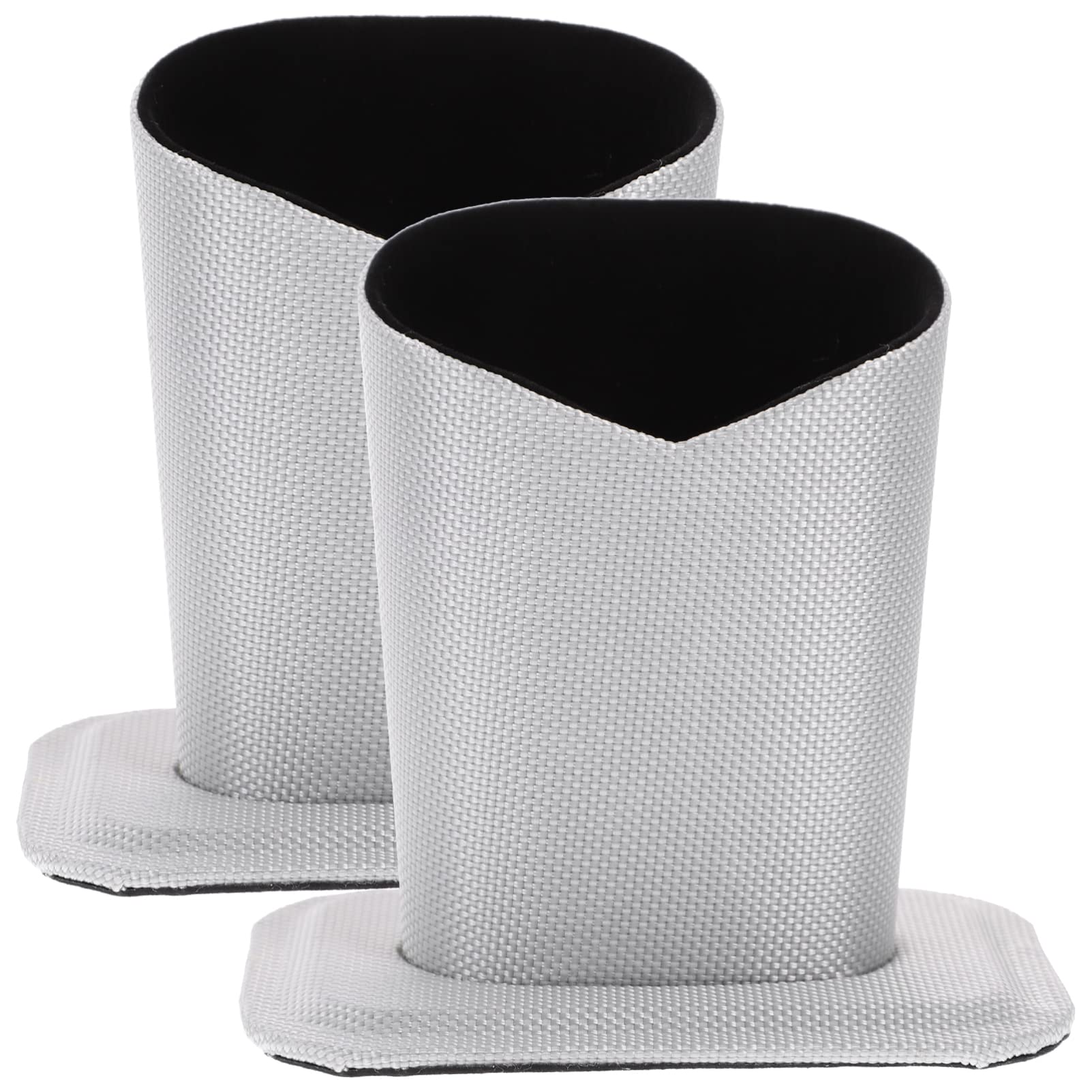 2pcs Eyeglass Holder Stand Protective Spectacle Case Sunglasses Display Stand for Desk Office Home School (Silver)