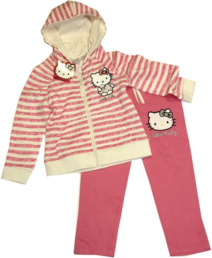 HELLO KITTY Girls Hoody Tracksuit rose Amazon.co.uk Clothing