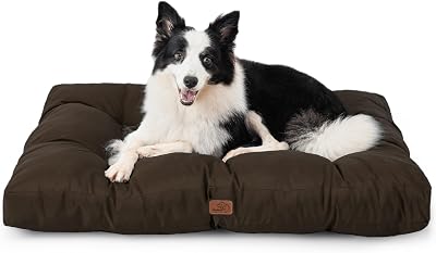 Bedsure Washable Large Dog Bed 91x68x9cm Oxford Fabric Brown