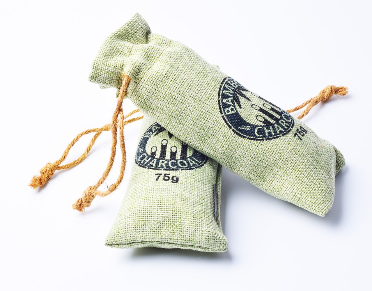 Bamboo Charcoal Bag, NewList Natural Activated Eco-friendly Air Purifying Bag Room PurifierOdor Remove for Closets, Cars, Rooms, Pet Areas, Gym Bag, Boxing Gloves, Bathroom, 2Pack 2 x 75g