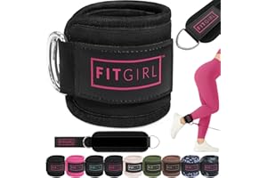 FITGIRL Ankle Strap for Cable Machine – Premium Padding and Comfort for Cable Exercise Machines, Cable Exercise Attachment for Home & Gym, Glute Workouts - Kickbacks, Leg Extensions, Hip Abductors