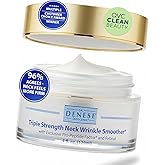 Dr. Denese Triple Strength Neck Wrinkle Smoother 4 oz – Firming Cream with Triple Amount of Peptides Compared to Industry Standards – Retinol & Hyaluronic Acid for Hydrating Power - Paraben Free