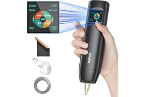 AWithZ Battery Spot Welder, 1.5'' LCD 99 Gear Adjustable Handheld Spot Welder,Auto and Manual Mode Mini Portable Spot Welder, Spot Welder for 18650 Battery, Welding Plated Nickel Sheets 0.1-0.2mm