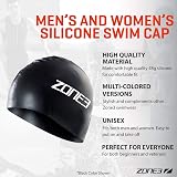 ZONE3 Silicone Swim Cap Silver 48g Men Women Comfortable Easy On/Off view 2