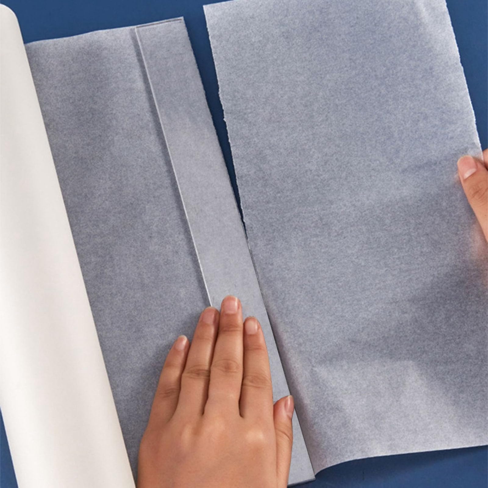 44cm Wide Tracing Paper Roll - White High Transparency Clear Ink Absorption Pattern Paper for Sewing and Drafting Projects