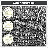 Emma Barclay Noodle Soft Touch Non-Slip Bathroom Rug Black 40x60cm view 6