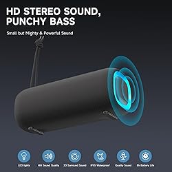 Bluetooth Speaker, Portable Wireless Clear Loud