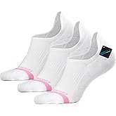 BRISIRA Bamboo Viscose Coolmax Running Golf No Show Socks Women Compression Moisture Wicking Performance Low Cut Tab Athletic