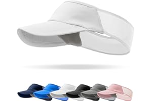 VIDSEL Sport Sun-Visor Hat Men Women Summer UV Protection, Lightweight Cooling Golf Running Tennis Sweat-Band Cap