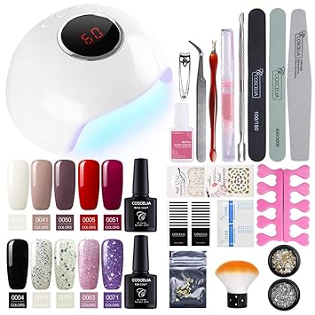 Kit Manucure Vernis Semi Permanent Machine Uvled Gel Polish