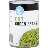 Amazon Brand - Happy Belly Cut Green Beans, 15 Ounce