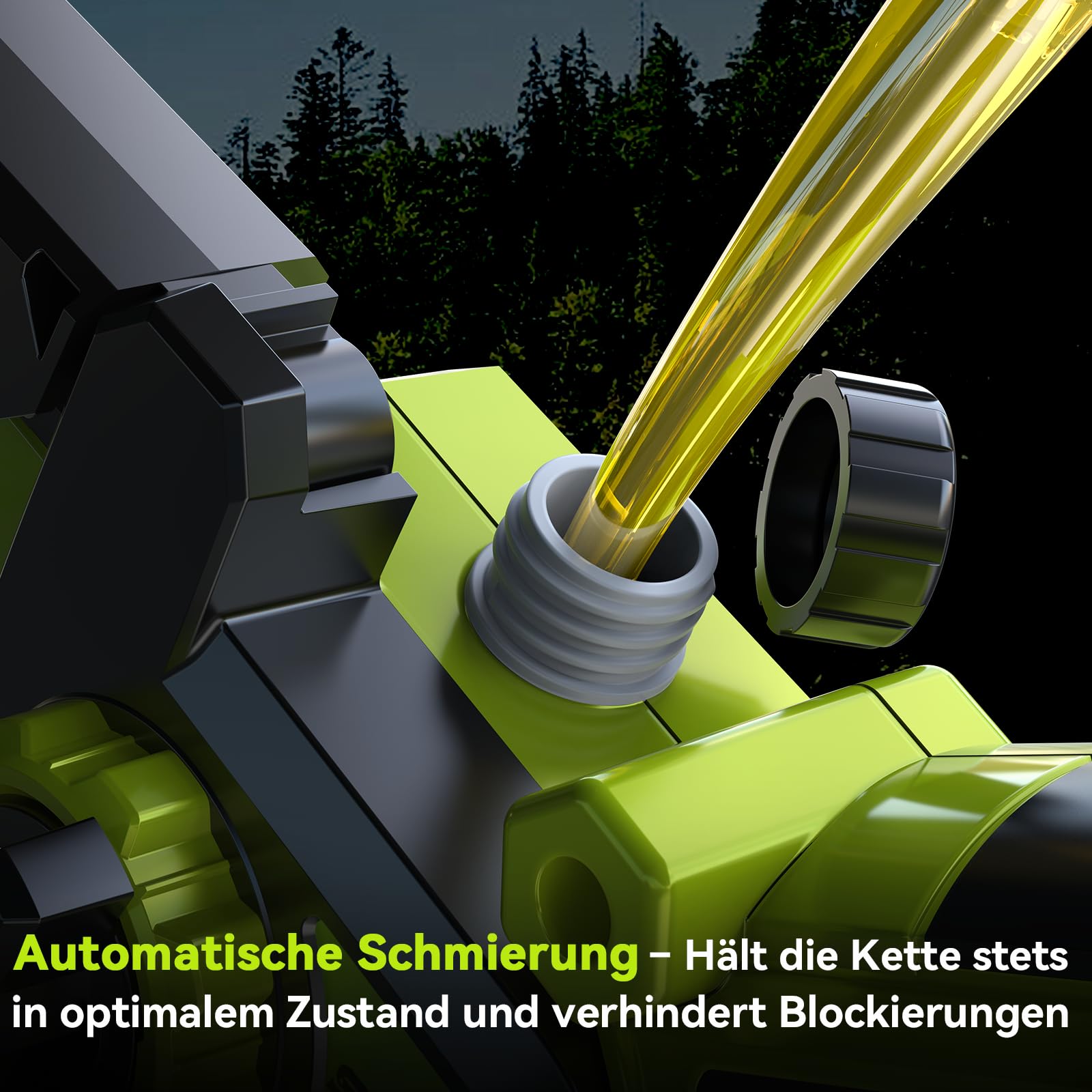 8 und 6 Zoll Mini Kettensäge,1300W Astsäge mit 8000mAh Batterie, Akku Säge mit Automatischem Öler und Werkzeugloser Kettenspannung, Kompatible mit Makita Akku 18V, Einhand Kettensäge für Holz, Ast 6