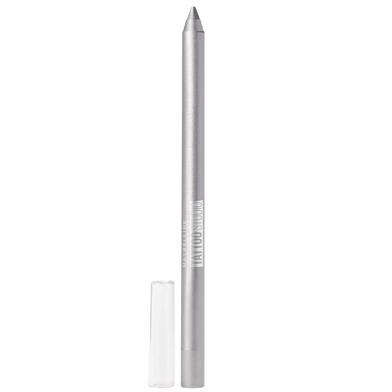 Maybelline New York Tattoostudio Waterproof, Long Wearing, Eyeliner Pencil Makeup, Sparkling Silver, 0.04 Ounce