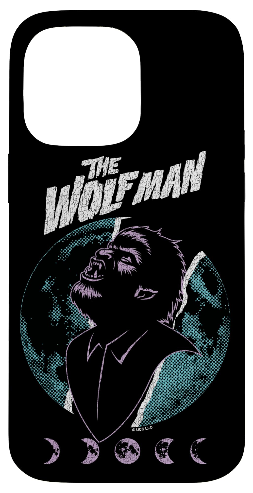 iPhone 14 Pro Max Universal Monsters Artist Series The Wolfman Retro Poster Case
