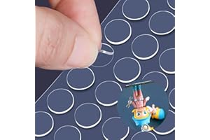 LMJIA Adhesive Putty for Clean and Removable Wall Hanging, Crafts, Balloons, and Party Decorations - Two-Sided Mounting Stick Dots Tack (100, Diameter 0.79 inches（20mm）)
