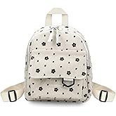 WisePoint Mini Purse, Corduroy Small Backpack Purse with Adjustable Strap, Small Backpack for Women Girls for Travel (Beige)