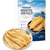 Premium Roasted Cod Fillet, Low-Temperature Baked Cod Fish Fillet Snack, High-Protein Ready-to-Eat Roasted Fish Fillets, Tender &amp; Savory Flavor, 100g (3.52 oz) (1 pcs)