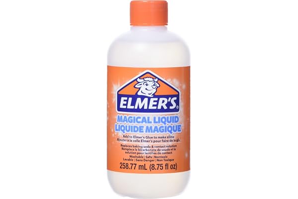 Elmer’s Glue Slime Magical Liquid Activator Solution, 258 mL Bottle (8.75 fl. oz.) - Great for Making Slime