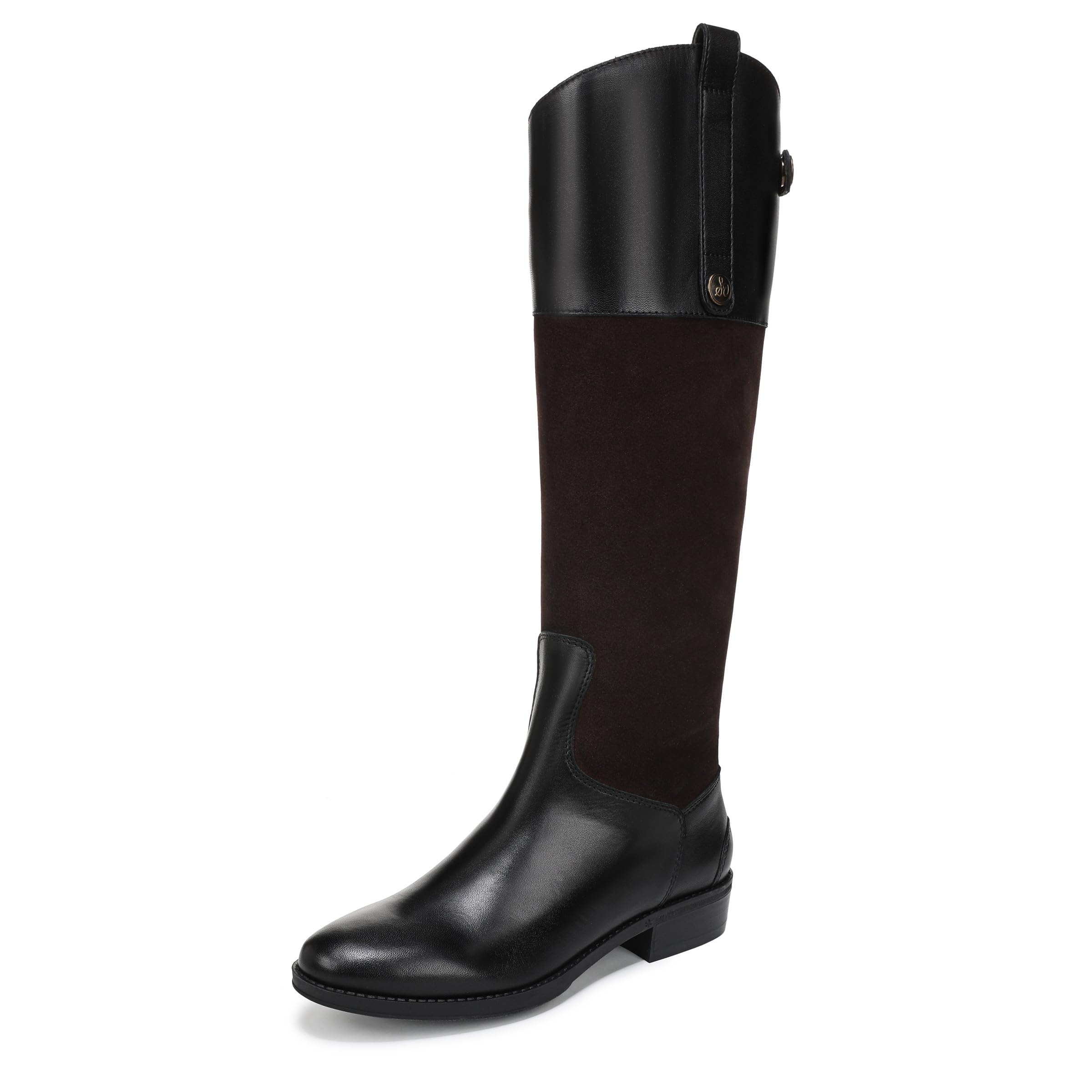 Sam Edelman Women’s Penny Equestrian Boot Chocolate Brown/Black
