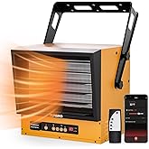 TURBRO 15,000W Electric Garage Heater, 240V Hard Wired, WiFi Enabled, Fan-Forced Shop Heater with Remote, Overheat Protection