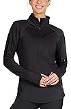 icyzone Women's Workout Yoga Track Jacket 1/2 Zip