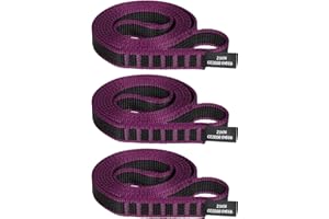 KLYTORX 18mm Nylon Climbing Sling Runner 23KN CE2008/EN566 Certified - Webbing Straps for Outdoor Rock Climbing, Rappelling, Swing, Yoga Hammock etc
