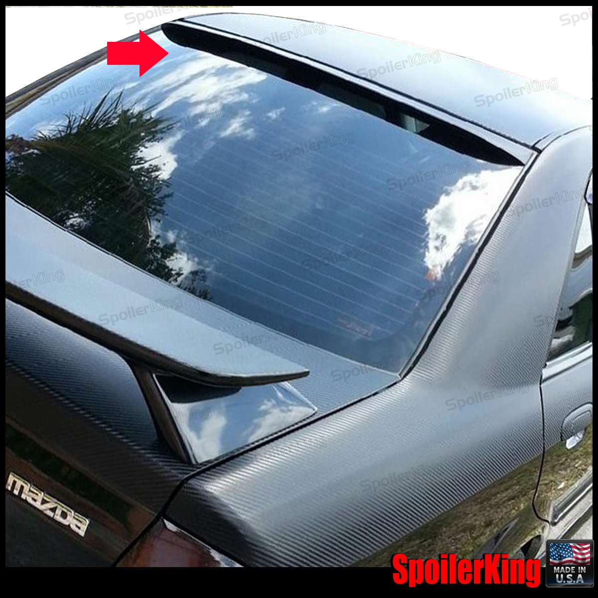 Amazon.com: Spoiler King Roof Spoiler (284R) compatible with Mazda Protégé:  Automotive