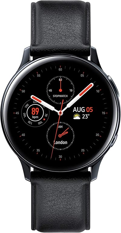 Samsung Galaxy Watch Active2 44mm 4G Stainless Steel Black (Renewed)
