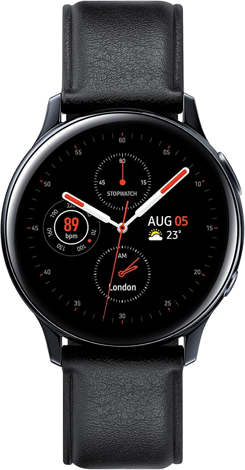 Samsung Galaxy Watch Active2 44mm 4G Stainless Steel Black (Renewed)