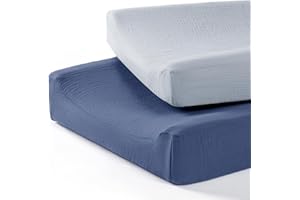lulumoon Baby Changing Pad Cover: Muslin Diaper Changing Table Pad Cover - Changing Pad Sheets for Girls Boys