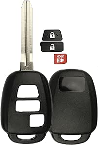 KeylessOption Replacement Key Fob Shell/Case For HYQ12BDM - Just The Empty Case, No Electronics (Transfer Your Old Parts)