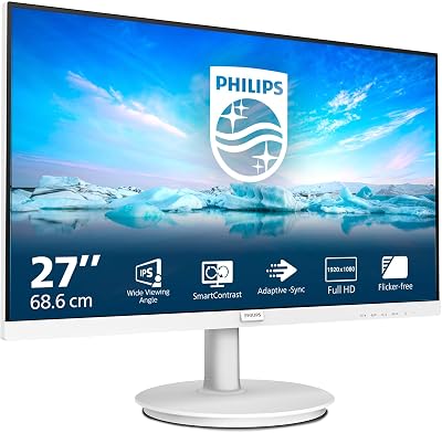 Philips 271V8AW 27 Inch FHD Monitor 75 Hz VA Flicker Free Adaptive-Sync