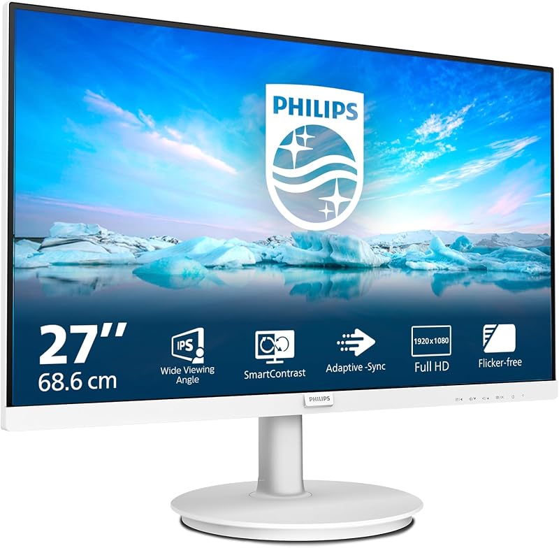 Philips 271V8AW 27 Inch FHD Monitor 75 Hz VA Flicker Free Adaptive-Sync